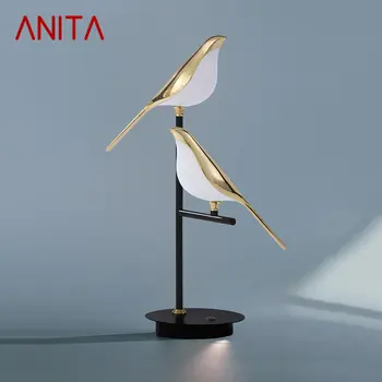 Lampe za čitanje ANITA Nordic Postmodern s kreativnog dizajna, ukrasnih ptica za kućnu površine, rasvjeta dnevnog boravka, spavaće sobe