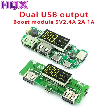 Led dual USB 5V 2.4 A Micro/Type-C, USB Mobilni napajanje 18650 modul za Punjenje litij baterija, punjač, zaštita lanca naknade