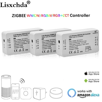 Led kontroler ZIGBEE bridge RGB/RGBW/RGB + CCT DC12/24V Zigbee APP LED kontroler kontroler ZLL, kompatibilan sa led ODJEKUJE