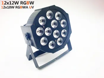 LED Par 12x12W RGBW 12x18W RGBWA UV-plameni svjetlo rgbwa uv 4в1 6в1 LED DJ Wash Light Umjetničko rasvjeta