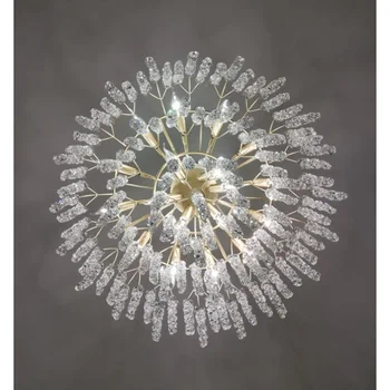Led viseći svijećnjak s vanbrodskim grani kristalnim lusterima dnevni boravak luksuzna vila s blagovaonicom ukrasne krevet art 