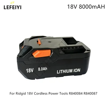Litij-ionska baterija 18V 8000mAh za RIDGID R840083 CS0921 R84008 AC840084 L1830R za AEG 18V
