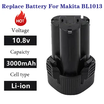 Litij-ionska baterija pravi kapaciteta 10,8 3000 mah Za Makita BL1013 BL1014 BL 1013 BL 1014 LCT203W 194550-6 194551-4 195332-9 DF030D