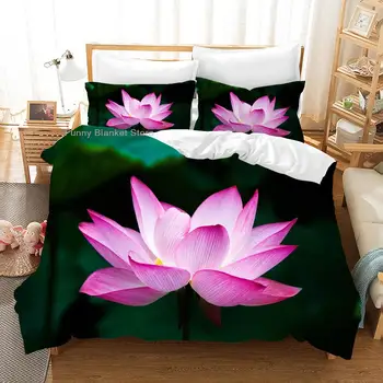 Lotus Komplet posteljine Cvijeće Setovi Пододеяльников za prema dolje deke Deka Posteljina Twin Queen King Single Size Dar Дропшиппингу