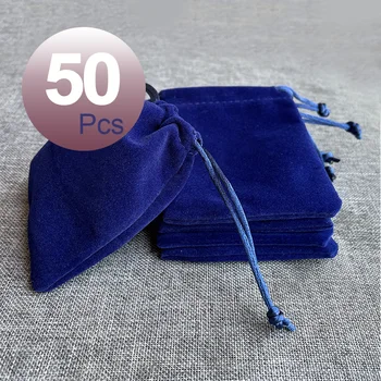 LR 50шт 7*9 cm Sxx Plave фланелевые Nakit, poklon baršun torba, torbica, komplet originalnog pakiranja