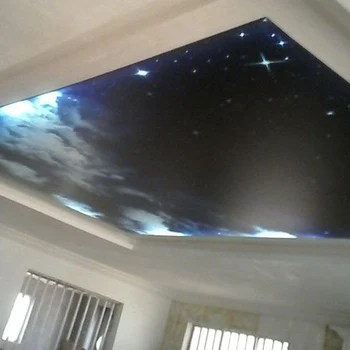M3 Night Sky UV Printing Stretch Ceiling Film With Stars Snd Moon spušteni strop film