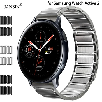 Magnetski remen od nehrđajućeg čelika za Samsung Galaxy Watch Active 2 40 mm 44 mm sportski metalni remen za Samsung Active 2 Luxury Band