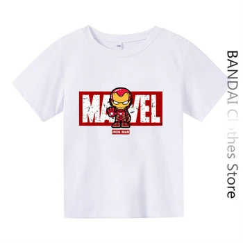Majice sa superjunak Hulk i Iron man za dječaka, Dječje Odjeće, t-Shirt s Anime, Komplet za dječje Majice s likovima iz Crtića Za Muškarce I Žene, Modne Majice za djevojčice, t-Shirt