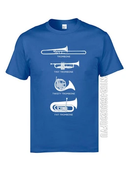 Majice sa симфонической glazbu, različite vrste тромбонов, ispisane na majicama, Novi upis, majice s parkom, obiteljska majica, majica za oca