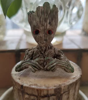 Mali lutka Marvel Groot, ukras od PVC-a, Figurica od akcijske kolekcije, Model Igračke 6,5 cm
