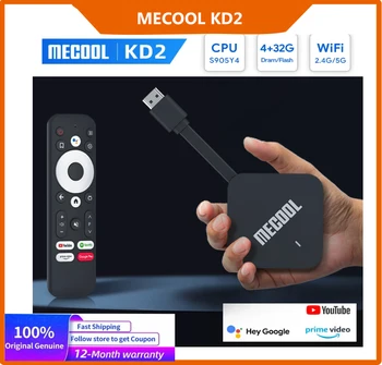 Mecool 2023 Globalna verzija KD2 Amlogic S905Y4 TV Stick4k Android 11 4 GB 32 GB Dual WIFI Google Certified TV Box BT 5.0