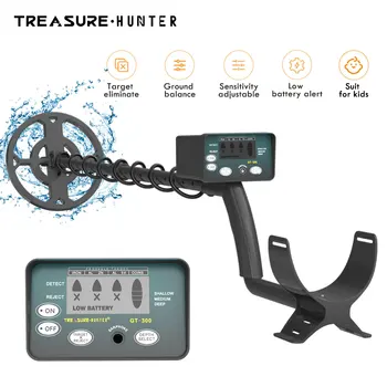 Metal detektor Treasure Hunter s gt300 Profesionalni mikrofon visoke osjetljivosti i Podzemni Senzor za precizno određivanje položaja, Podesiv tracker, Vodootporan IP68