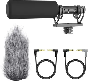 Mikrofon za sačmarice G-20, profesionalni mikrofon za kameru s ugrađenim za učvršćenje i суперкардиоидным usmjeren видеомикрофоном na vjetrobransko staklo