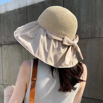 Moda ljeto солнцезащитная šešir sa širokim poljima, ženska солнцезащитная ulica plaža cap, puna boja za žene, солнцезащитная šešir sa zaštitom od uv zračenja