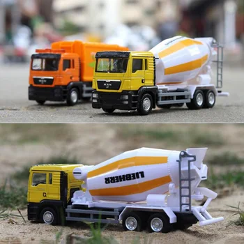 Model kamiona od legure na skali od 1/64, baci pod pritiskom metalni auto mikser, model zdravstvenog odgoja мусоровоза, kućanski igračka za dječje kolekcije
