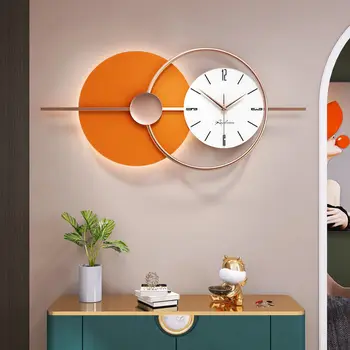 Moderan Luksuzni zidne lampe sa satom Jednostavan i moderan svjetiljka s daljinskim upravljanjem, kreativno uređenje doma, led lampa sa хронографом