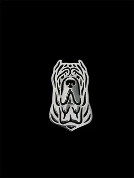 Moderan personalizirani broš i igle za pse sa slikom napuljski mastif (obrezane uši), muški nakit, modni nakit