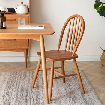 Moderne stolice za kuhinju Blagovaona stolice od punog drveta Kreativno slaganje računala stolice i Otporna nosi namještaj za dom