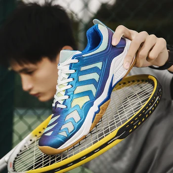 Muška i ženska sportska obuća za stolni tenis, ulica ženske tenisice za vježbanje u teretani, crvene, plave muške profesionalne tenisice za badminton
