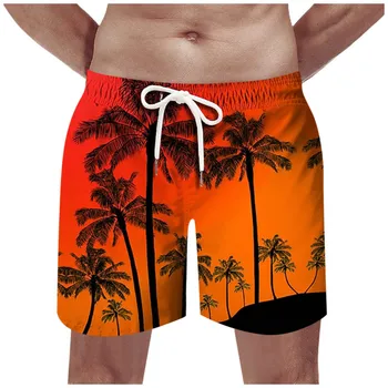 Muške kratke hlače s po cijeloj površini, Novi Havajski Plaže Trendy Prozračna Svakodnevne Hlače Muške Kratke hlače kratke muške Pantalones Cortos De Hombre
