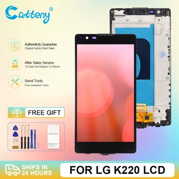 Muški Radni 5,3-Inčni Zaslon X Power Display Za LG K220 lcd Touch Panel Digitizer Sklop K220F K450 Zaslon S Okvirom