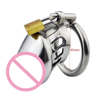 Muški uređaj za fiksiranje čednosti od nehrđajućeg čelika, Prsten za penis, Igračka u obliku Pijetla, kavez E1YC