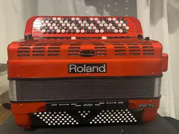 Najbolja tipkovnica Roland Fr-7x Digitalni Harmonika кнопочного tipa, crvena, sve tipke testirani