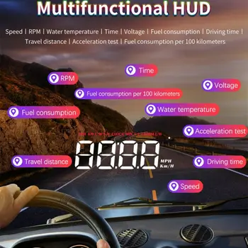 Najnoviji Auto Glavnom zaslonu M3 OBD2 HUD, Monitor Brzinomjer, Putno Računalo, Projektor Vjetrobranskog Stakla, Digitalni auto oprema