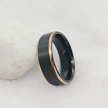Nakit s premazom od crne Ruže, 100% trenutno se nalazi prsten od volfram karbida, kvalitetan angažman prstenovi za muškarce i žene