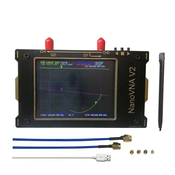 NanoVNA V2 3,2 Inča 50 khz do 3 Ghz IPS LCD zaslon Vektor Mrežni Analizator Antenski Analizator Kratkovalni HF VHF UHF RF Demonstracije DIY Kit
