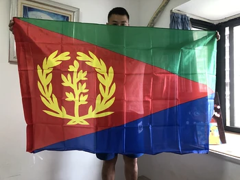 NEBESKI ZASTAVA Zastava Kurdistan, 90x150 cm od visoko-kvalitetne Poliester, Viseće Eritrean Nacionalne Zastave, banner za Ukras