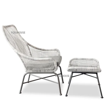 nordijsko garniturom za sjedenje, ротанговый stolica, skup od tri predmeta za vrt, lijeni jednostavan stolica pletena stolica od ratana, ulica stolice za odmor