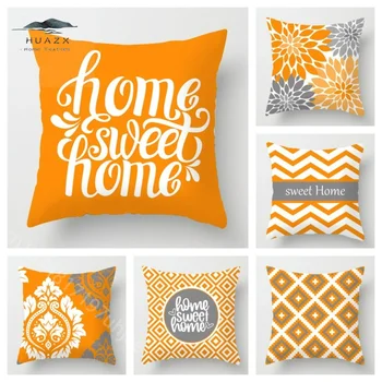 Nordijsko narančasta slatka jastučnicu za jastuk od peachtree kože, torbica za naslon stolice, kućnog tekstila, jastučnica za uređenje kauča u dnevnoj sobi