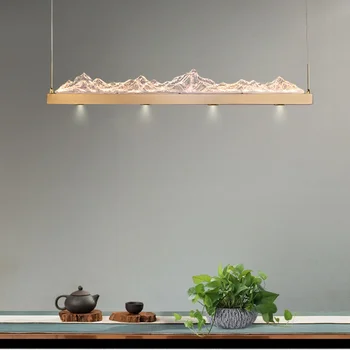 Nova lampa za kineskog restorana, Nova, Moderna Bakrena luster za komercijalnu bara u stilu kineskog dizajna