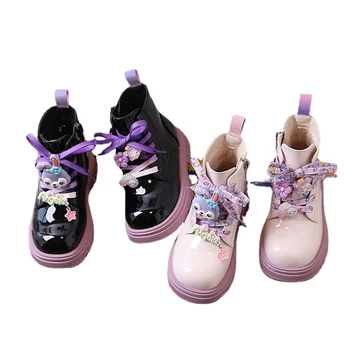Nove dječje cipele, modne cipele iz slike u živoj umjetne kože, vodootporan dječje cipele unisex, gumene čizme svojim gležnjeva za dječaka i djevojčica