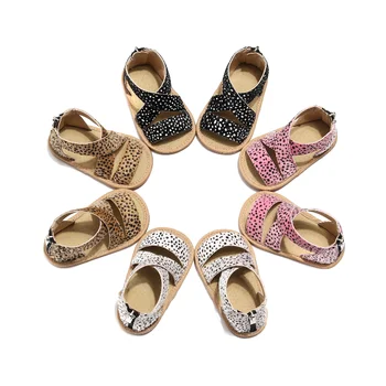 Nove dječje modne slatka sandale s леопардовым po cijeloj površini na non-slip meke cipele za djevojčice, udoban casual cipele