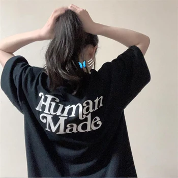 Nove proljeće-ljeto limit majice Human Made za ljubitelje jednostavan буквенной ispis od visoko-kvalitetne čistog pamuka, za muškarce i žene