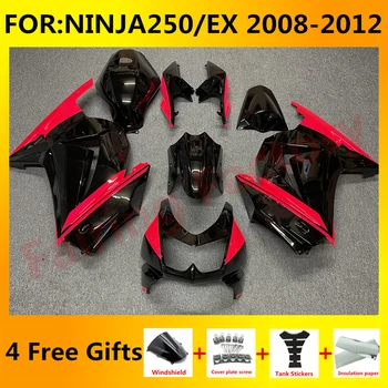 Novi ABS Motor komplet обтекателей Pogodan za ninja 250 ninja250 2008 2009 2010 2011 2012 EX250 ZX250R kit обтекателей crveno i crno