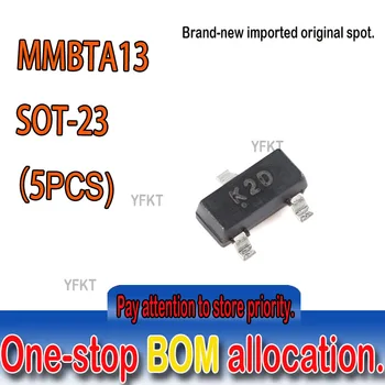 Novi i originalni spot MMBTA13 K2D SOT-23 30V 300mA NPN tranzistor NPN Darlington Pojačala Darlington tranzistor 10шт