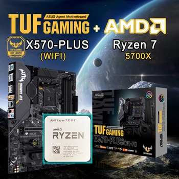 NOVI Procesor AMD Ryzen 7 5700X + ASUS TUF GAMING X570-PLUS (WI-FI) AM4 DDR4 128 GB X570, Matična ploča, Pribor za stolna računala