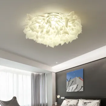 Novi stropni lampa za spavaće sobe sa laticama Jednostavnih modernih, udoban i romantičan žarulje u skandinavskom stilu za glavne spavaće sobe