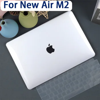 Novi tvrdi torbica, mat tekstura, krem boje, pribor za Macbook Air M2 A2681 2022