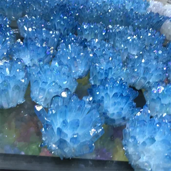 NOVO!!!!! Prirodni Plavi Sablasno Фантомный Quartz Crystal, Klaster Planinskih Stijena, Mineralni Uzorak Reiki Iscjeljivanje, Kućni dekor