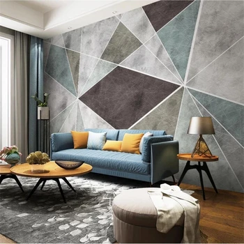 Običaj 3D desktop skandinavski geometrijski moderan minimalistički kauč pozadinske zid dnevni boravak spavaća soba restoran zidno slikarstvo 3d desktop