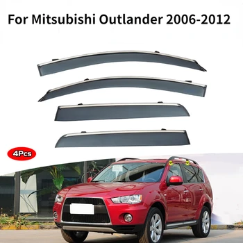 Odjeća za kišu na prozoru za Mitsubishi Outlander 2006-2012 Pribor Viziri Zaštita od kiše vrata vizir otvore vrata Tende za ventilaciju tendu