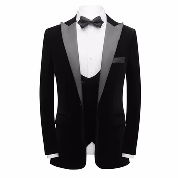 Odličan dizajn muški blazer u popularnom stilu EU/SAD Baršunasti однотонный svečana svadbena nošnja