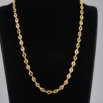 Ogrlica od nehrđajućeg čelika 316L 18 DO, nakit proizvod, ne выцветающий zlatna Boja za žene, nakit