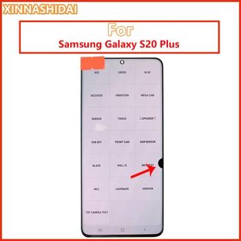 Originalni AMOLED Za Samsung Galaxy S20 Plus lcd S20PLUS G985 G985F/DS LCD displej + Touch Screen S Defektom Digitizer sklop