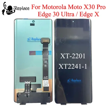 Originalni OLED crna 6,7 inča za Motorola Moto X30 Edge Pro 30 Ultra X LCD zaslon osjetljiv na dodir digitalizator sklop, zamjena