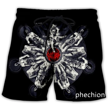 phechion/nove muške/ženske svakodnevne kratke 3D ispis Krvoproliće Band, funky vanjska odjeća, muška besplatne sportske kratke hlače A282